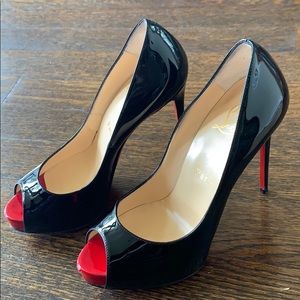 Christian Louboutin - Black Patent Stilettos